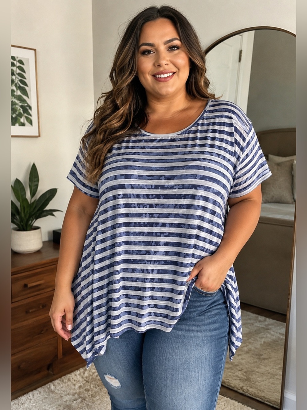 Lavanya stripe tunic